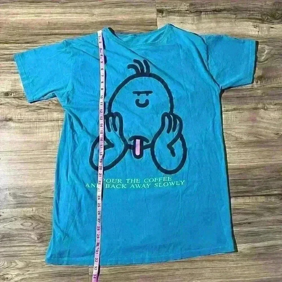 Vintage Pour The Coffee And Back Away Slowly Sleep Nightie T-Shirt One Size - Picture 6 of 8